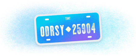 License Plate Graphic License Plate Graphic