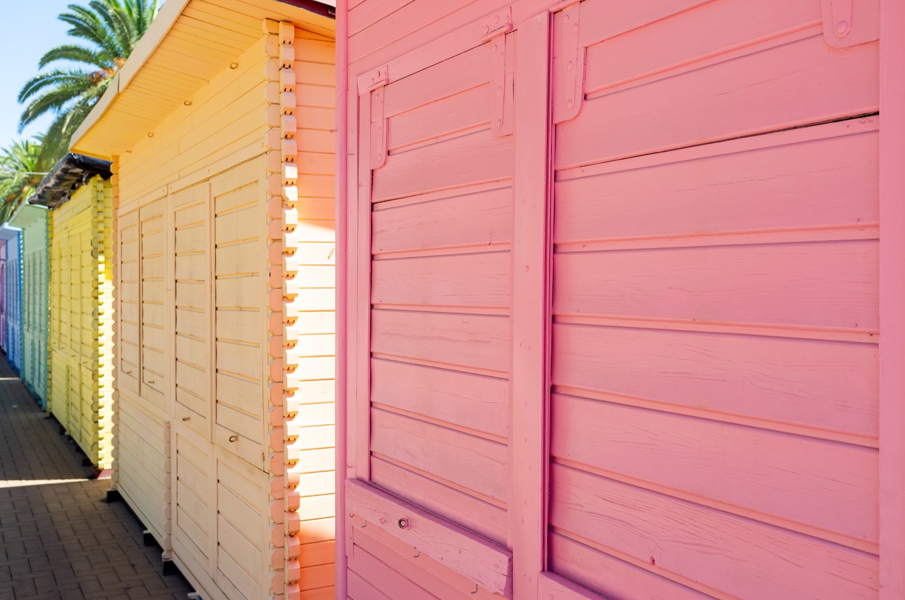 Wooden vacation cabins